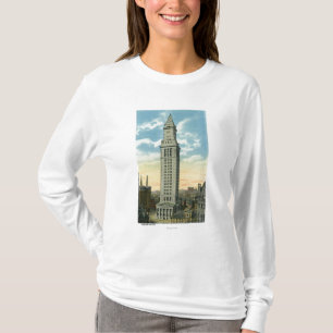 Camiseta Vista exterior da casa feita sob encomenda