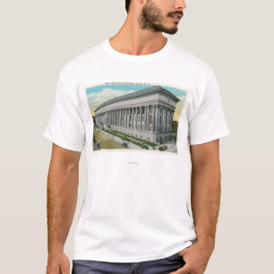 Camiseta Vista exterior da construção educacional do esta