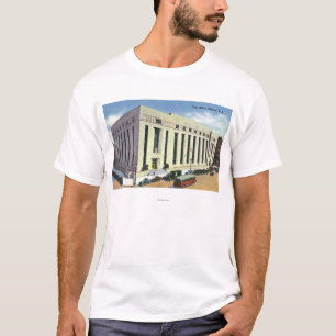Camiseta Vista exterior da estação de correios # 2