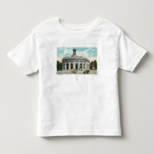 Camiseta Vista exterior da estação de correios 2