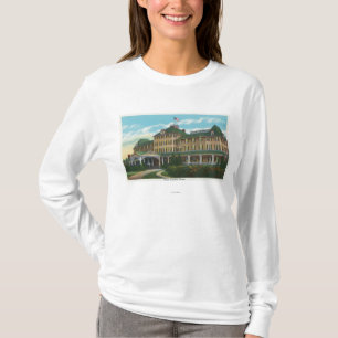 Camiseta Vista exterior da falha de Ausable do hotel