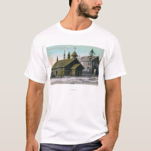 Camiseta Vista exterior da igreja do St. Mathew e