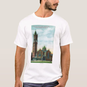 Camiseta Vista exterior da igreja sul velha nova