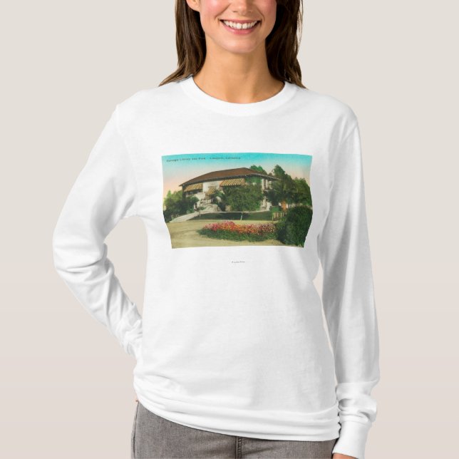 Camiseta Vista exterior de Carnegie LibraryLakeport, CA (Frente)