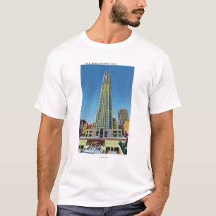 Camiseta Vista exterior de RCA Bldg, centro de Rockefeller