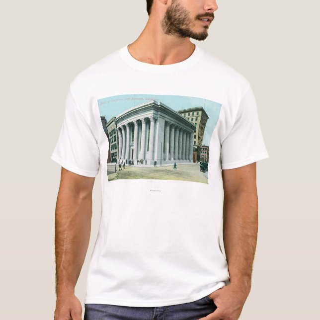 Camiseta Vista exterior do banco de Califórnia (Frente)