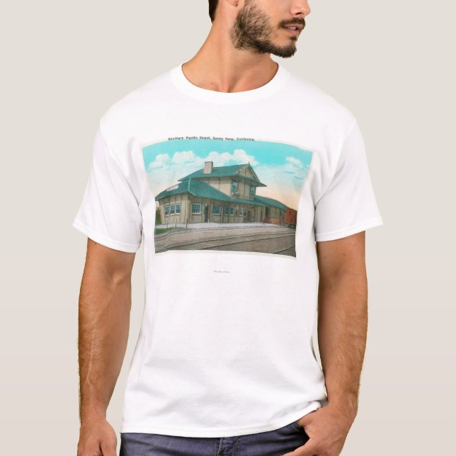 Camiseta Vista exterior do depósito pacífico do sul 3 (Frente)