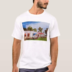 Camiseta Vista exterior do golfe & do país do Los Serranos