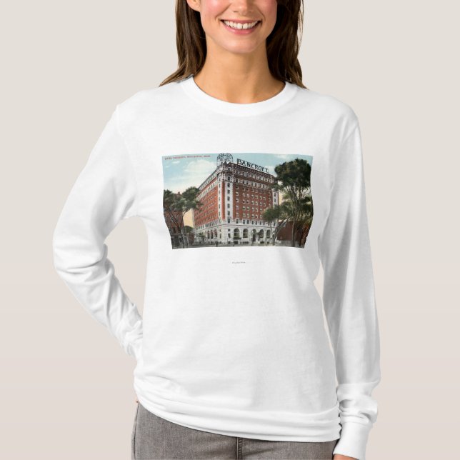 Camiseta Vista exterior do hotel Bancroft (Frente)