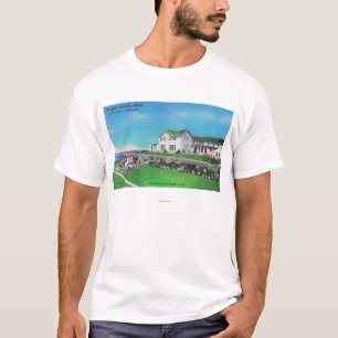 Camiseta Vista exterior do hotel pacífico da praia