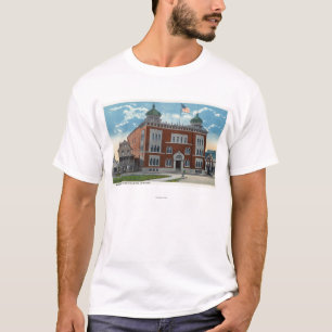 Camiseta Vista exterior do templo de Kora, santuário