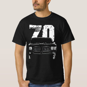 Camiseta Vista frontal da grelha GTO 1970, Pontiac, com ano
