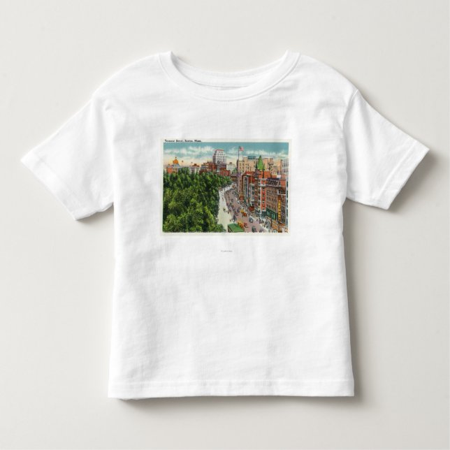 Camiseta Vista geral da rua de Tremont (Frente)