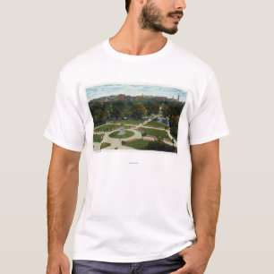 Camiseta Vista geral do jardim público