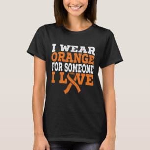 Camiseta Vista Laranja Para Alguém Que Eu Adoro A Consciênc