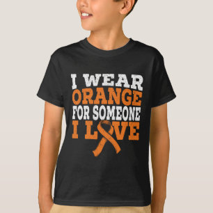 Camiseta Vista Laranja Para Alguém Que Eu Adoro A Consciênc