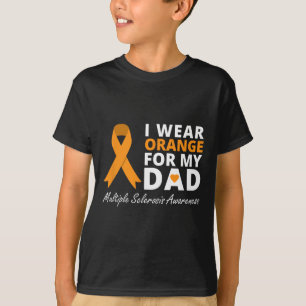 Camiseta Vista Laranja Para O Meu Pai Sra. Sensibence Ribbo