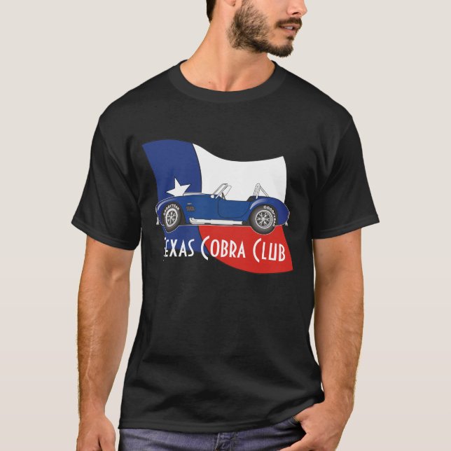 Camiseta Vista lateral, clube da cobra de Texas com (Frente)