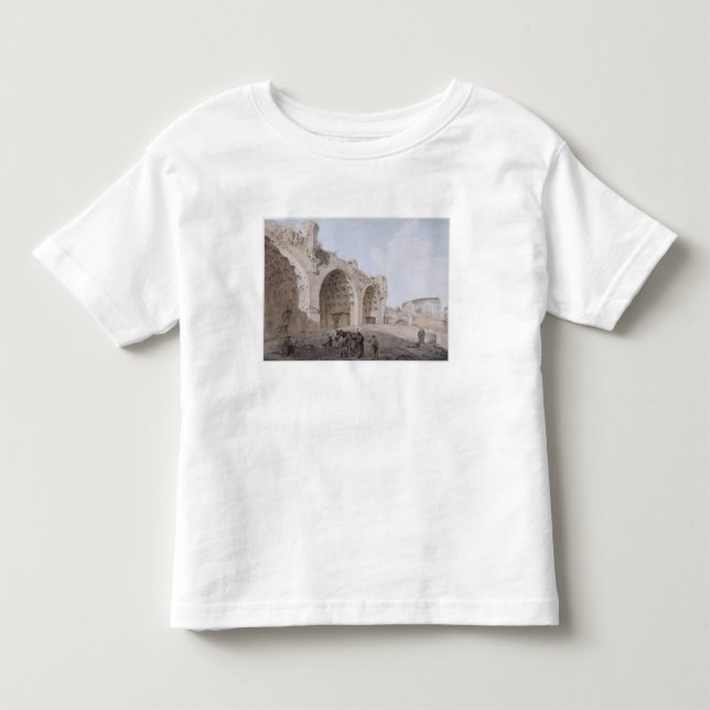 Camiseta Vista no fórum romano (o templo da paz) 1779 (Frente)