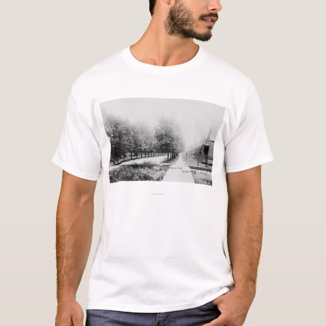 Camiseta Vista ocidental da avenida de Parnell (Frente)