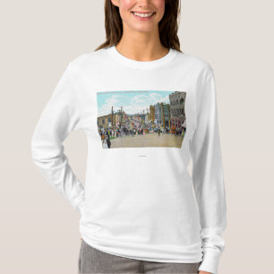 Camiseta Vista ocidental da rua do azevinho