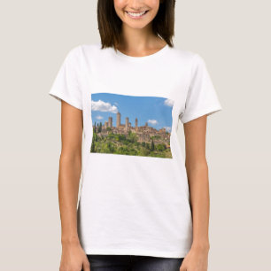 Camiseta Vista panorâmica de San Gimignano Toscana Itália