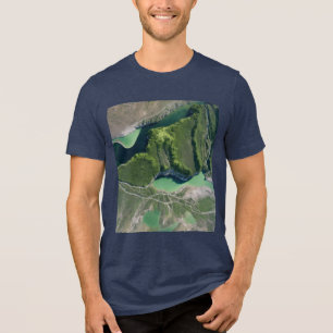 Camiseta Vista por Satélite de Tempos de Caixas Alpinas