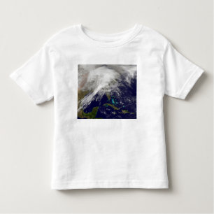 Camiseta Vista por satélite de uma enorme tempestade de inv