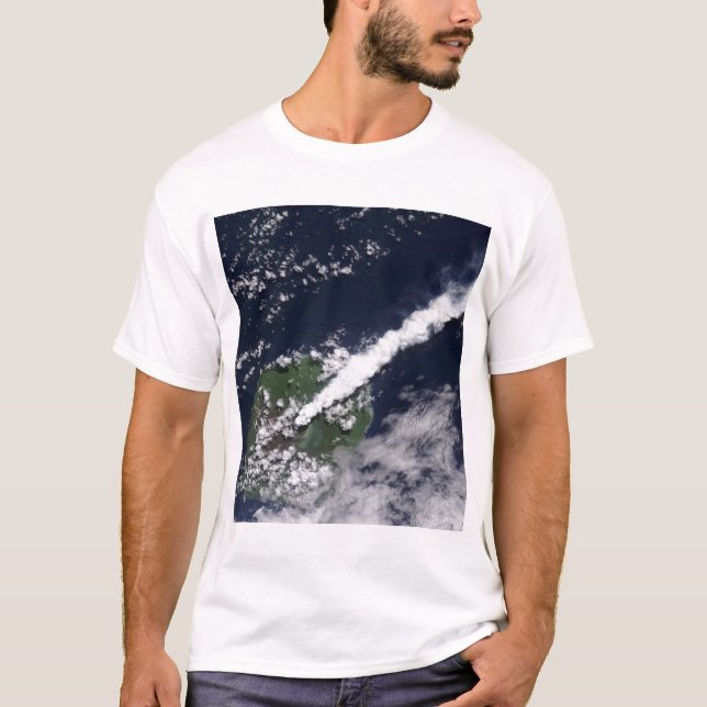 Camiseta Vista por satélite de uma espessa e rica em vapor (Frente)