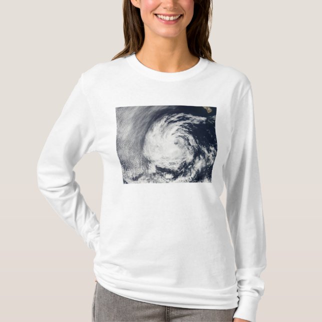 Camiseta Vista por satélite do Blas de Depressão Tropical (Frente)