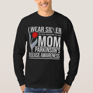 Camiseta Vista Prata para o Awarene da Doença de Parkinson