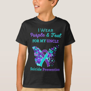 Camiseta Vista Roxo E Teto Para Meu Tio Suicídio Preventi