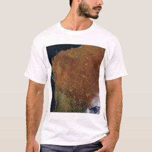 Camiseta Vista satélite da Austrália Ocidental