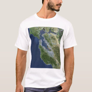 Camiseta Vista satélite de San Francisco, Califórnia