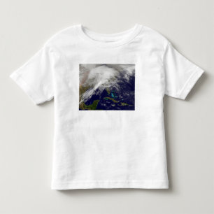 Camiseta Vista satélite de uma tempestade maciça do inver
