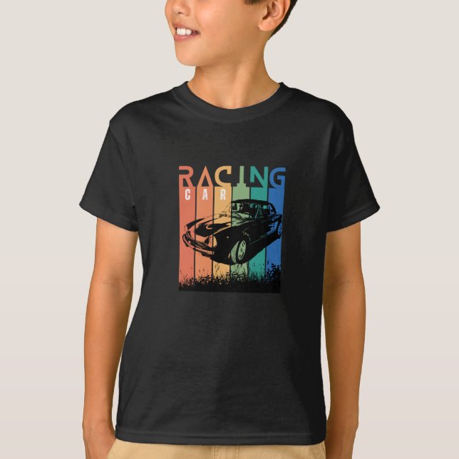 Camiseta Vista seu esporte, Car Racing (Frente)