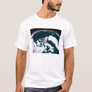 Camiseta Vista sobre Greenland e o oceano ártico