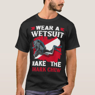 Camiseta Vista Um Fato Molhado Faça O Mergulhador De Mastig