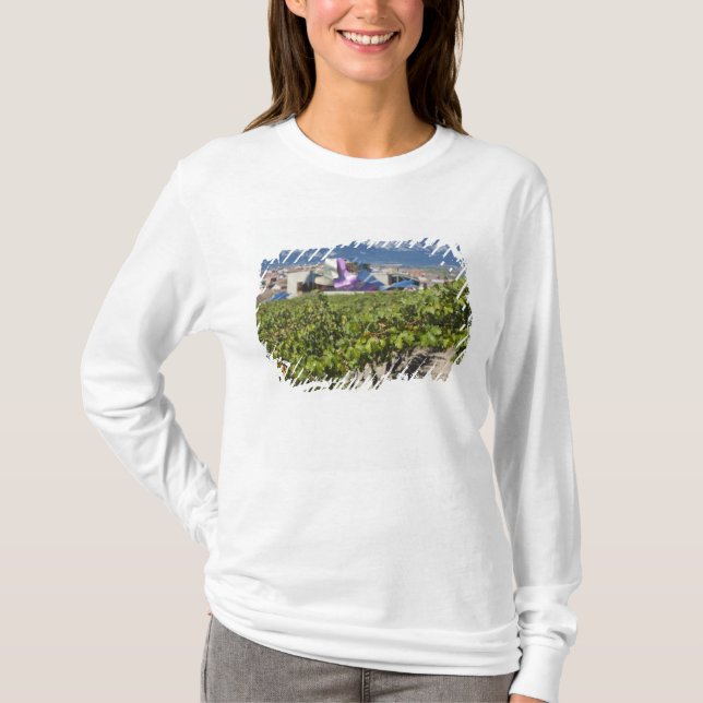 Camiseta Vista urbana elevada e Hotel Marques de Riscal (Frente)