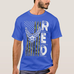 Camiseta Vista Vermelho Às Sextas-Feiras Veteranos Militare