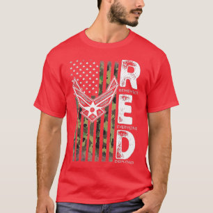 Camiseta Vista Vermelho Às Sextas-Feiras Veteranos Militare