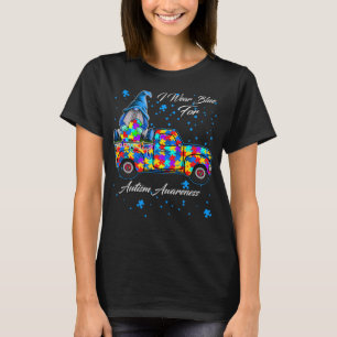 Camiseta visto azul para os gnomos dos caminhões Autism