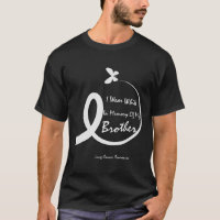 Visto Branco Em Memória Do Irmão Cancer Pulmonar A