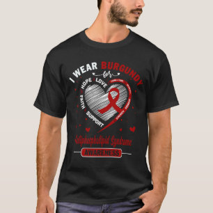 Camiseta Visto Burgundy Para A SÍNDROME ANTIFOSPHOLIPID