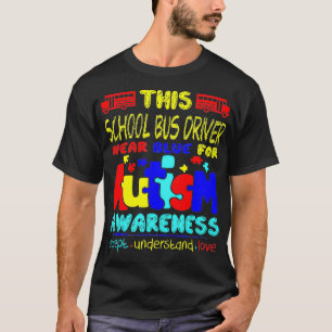 Camiseta Visto De Condutores De Ônibus Escolar Azul Para S