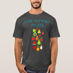 Camiseta Visto de fruta de Verão, vegetarianos, vegetariano