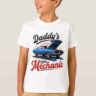 Camiseta Visto de Manutenção do Carro Clássico Mecânico pai