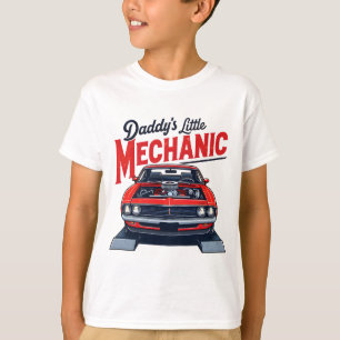 Camiseta Visto de Manutenção do Carro Clássico Mecânico pai