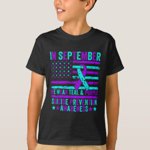 Camiseta Visto de setembro Prevenção do Suicídio de Roxo Te