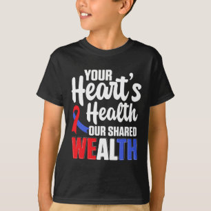 Camiseta Visto de Suporte Cardiovascular Cuidado para Saúde